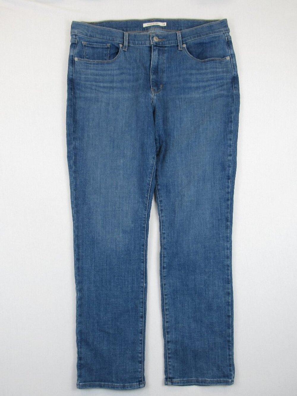 Levi Strauss & Co. Women's Size 14 M Blue Jean Classic Straight Denim Pant